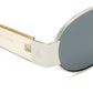 Mars Ii Silver Pewter Uni-Sex Oval Sunglasses | Aire