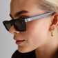 Sculptor Black Uni-Sex Rectangle Sunglasses | Aire