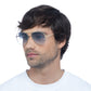 Alpha Bright Gold Uni-Sex Aviator Sunglasses | Aire