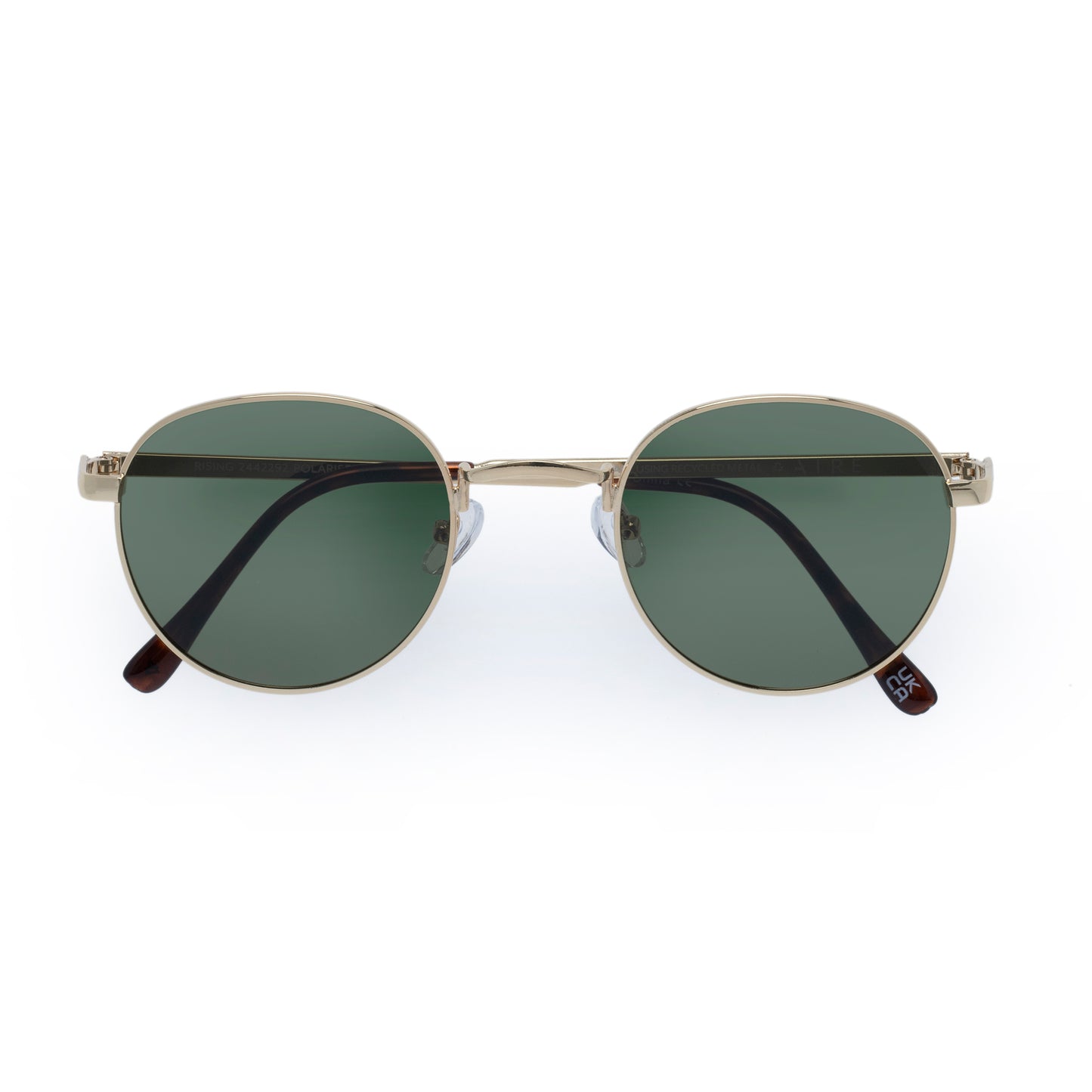 Rising Gold Dark Tort Uni-Sex Round Sunglasses | Aire