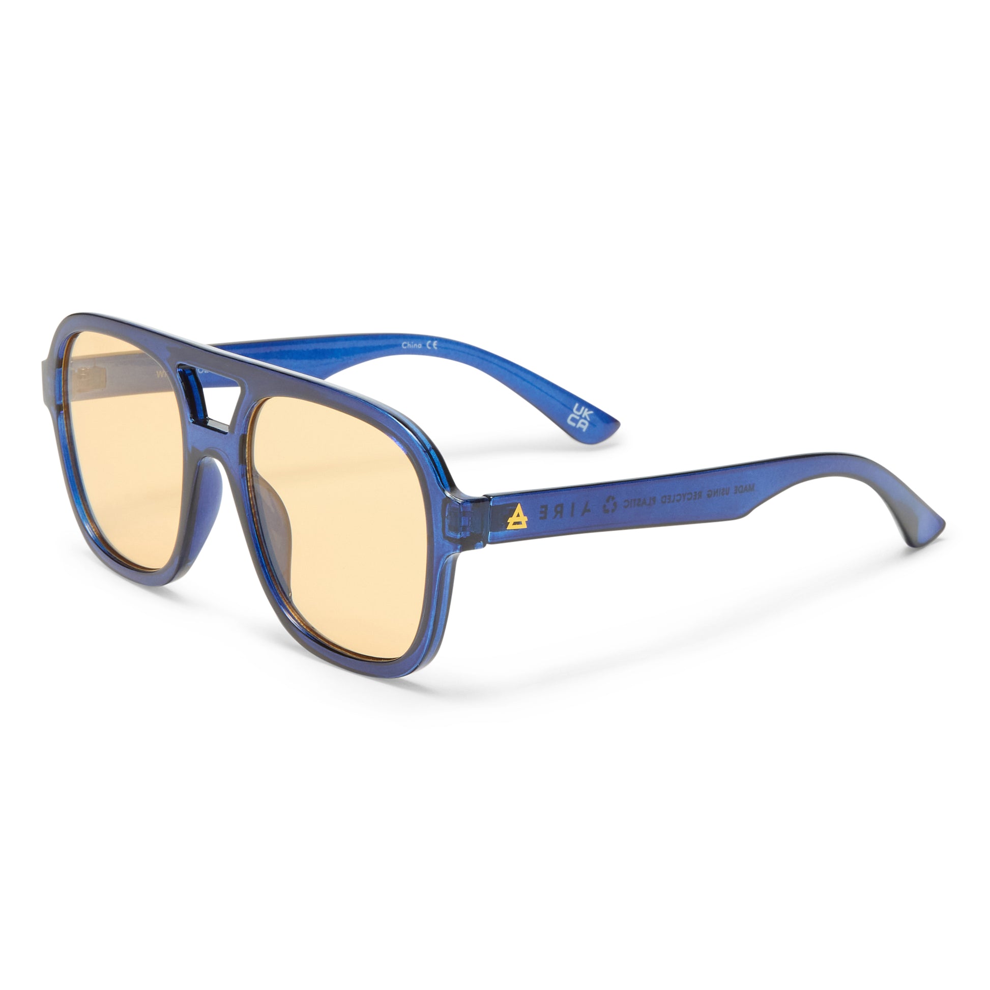 Whirlpool Navy Uni-Sex Aviator Sunglasses | Aire
