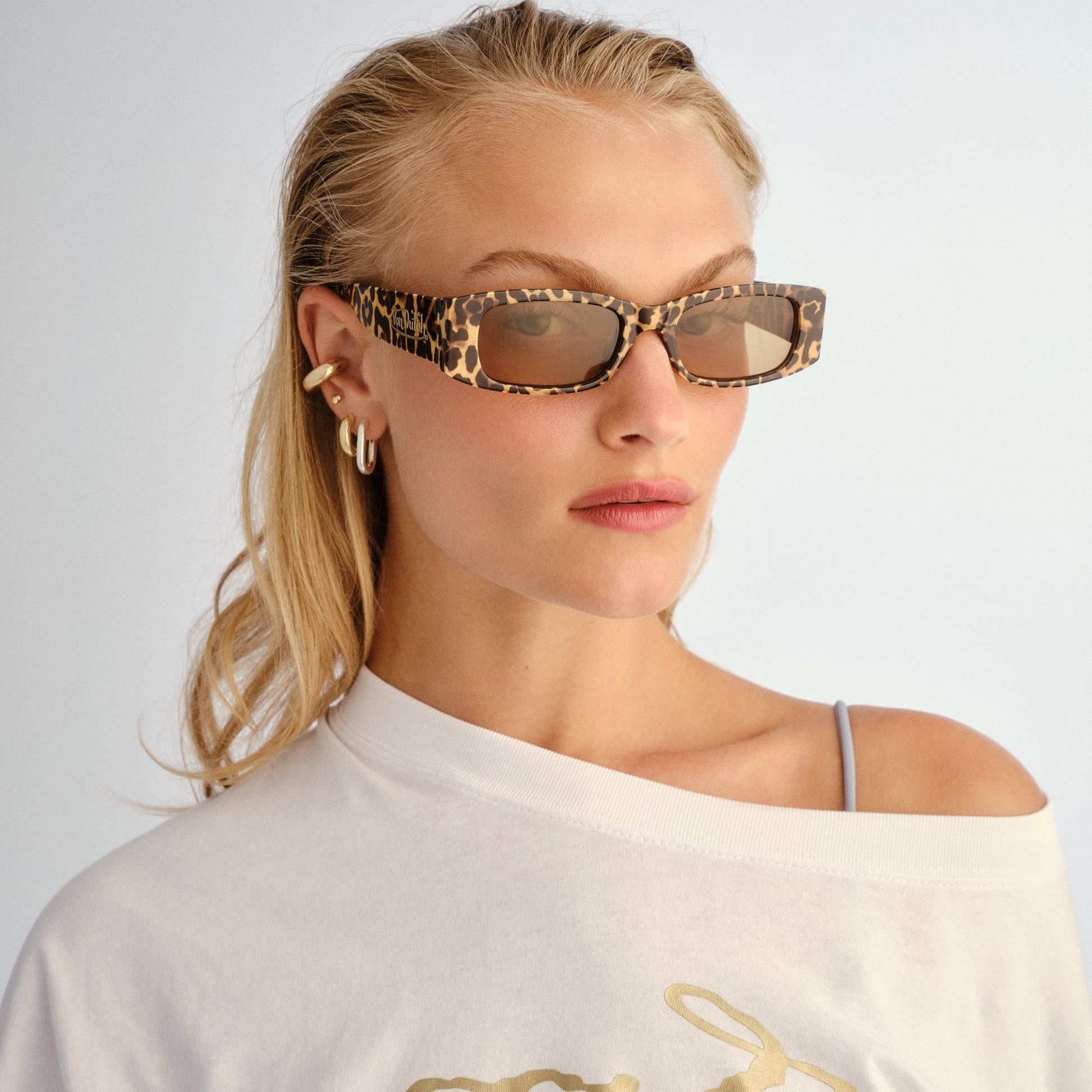 Innocence Leopard Uni-Sex Rectangle Sunglasses | Aire