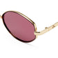 Objective Gold Burgundy Mono Female Oval Sunglasses | Aire