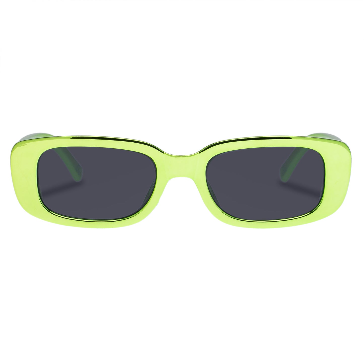 Ceres Lime Chrome Uni-Sex Rectangle Sunglasses | Aire