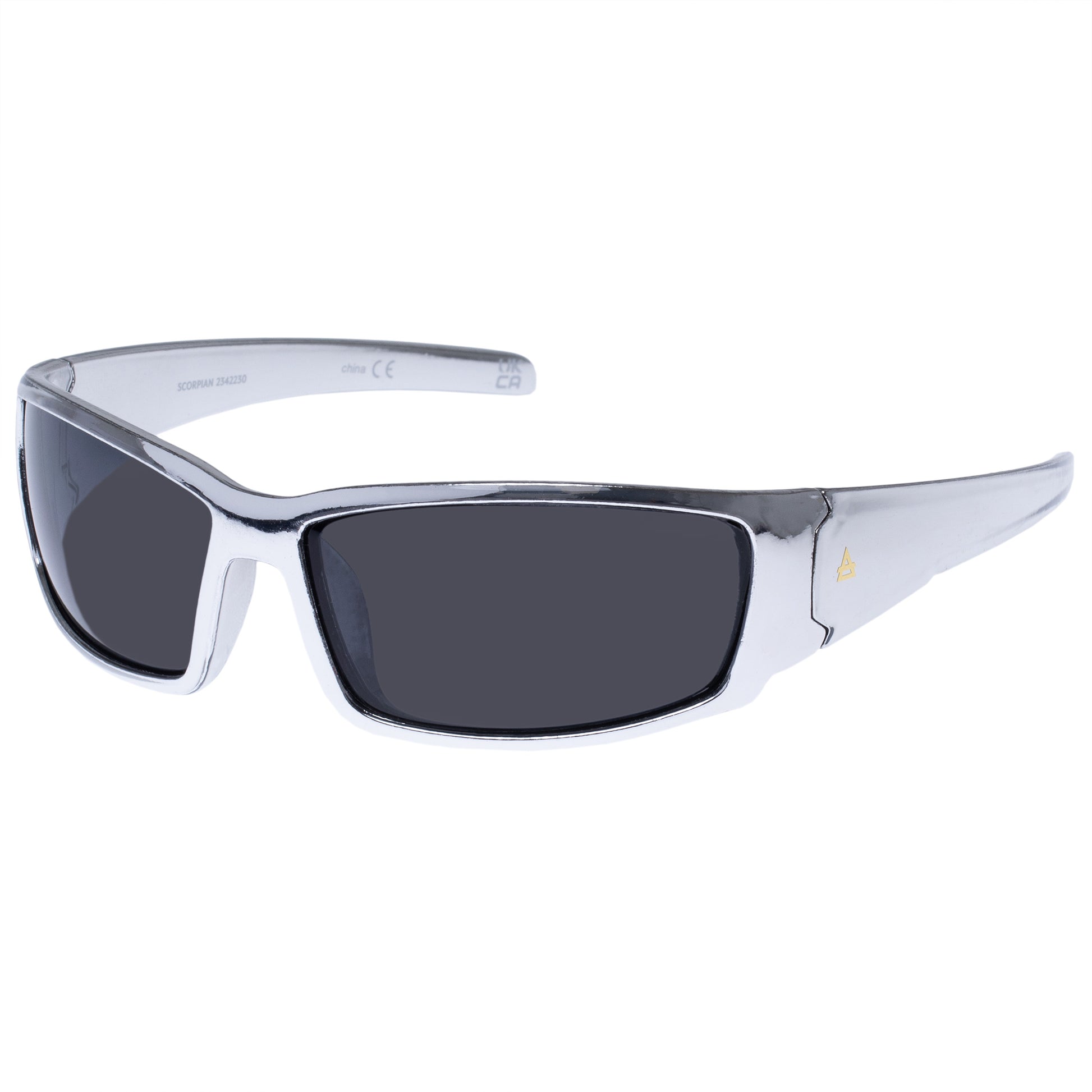 Scorpian Silver Chrome Uni-Sex Wrap Sunglasses | Aire