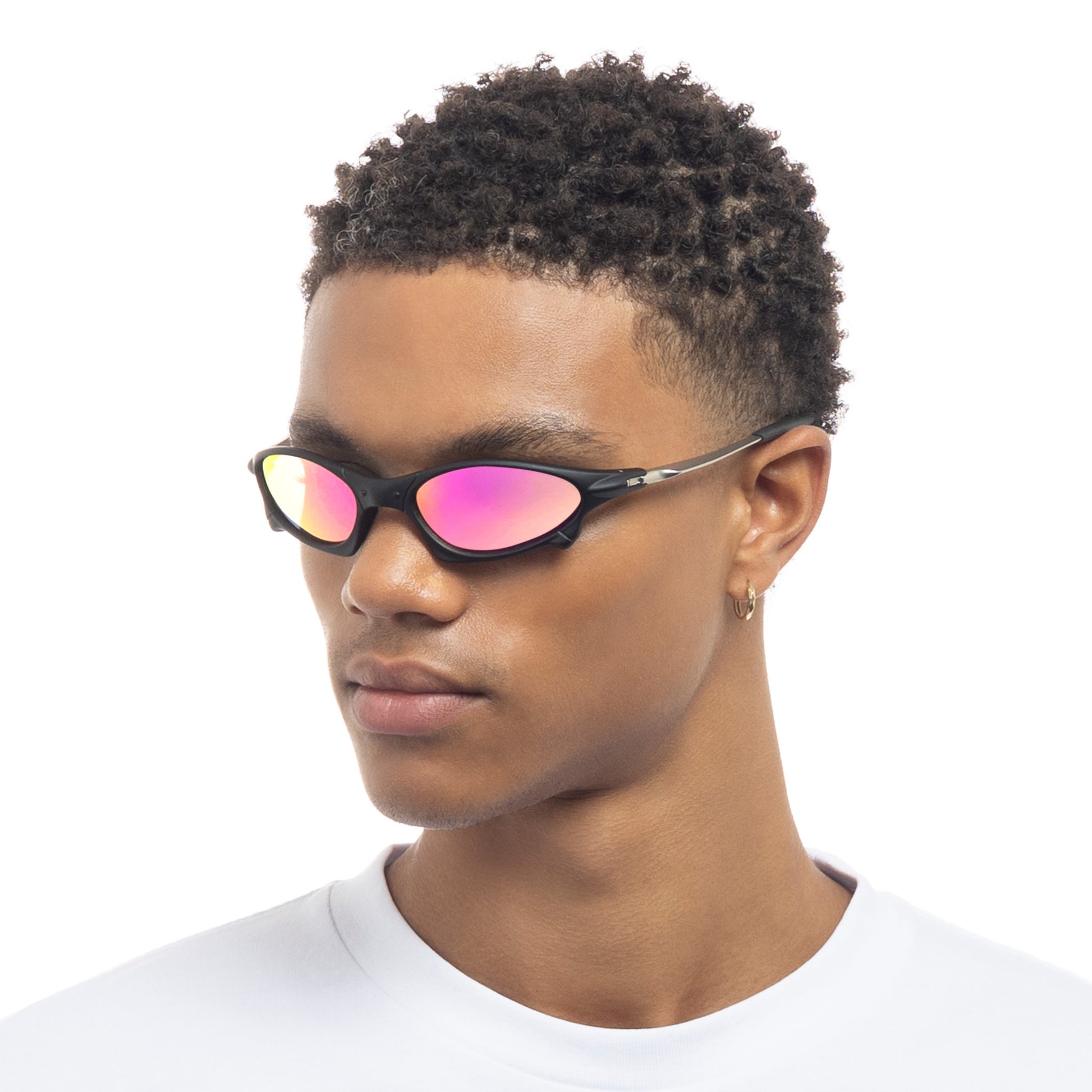 Astral Matte Black Uni-Sex Wrap Sunglasses | Aire