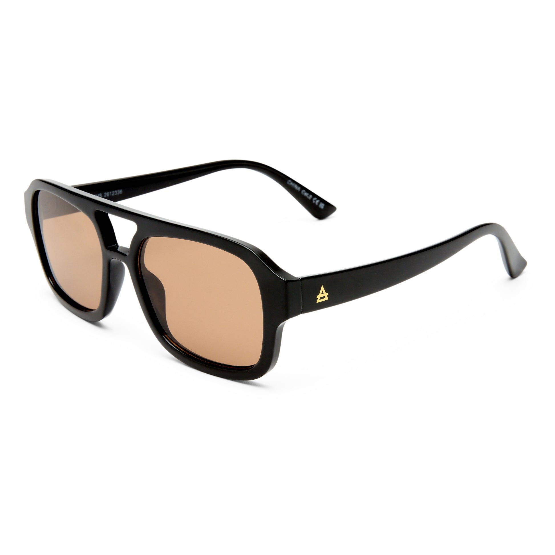 Aquarius Black Uni-Sex Aviator Sunglasses | Aire