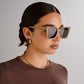 Abstraction Fawn Female Square Sunglasses | Aire