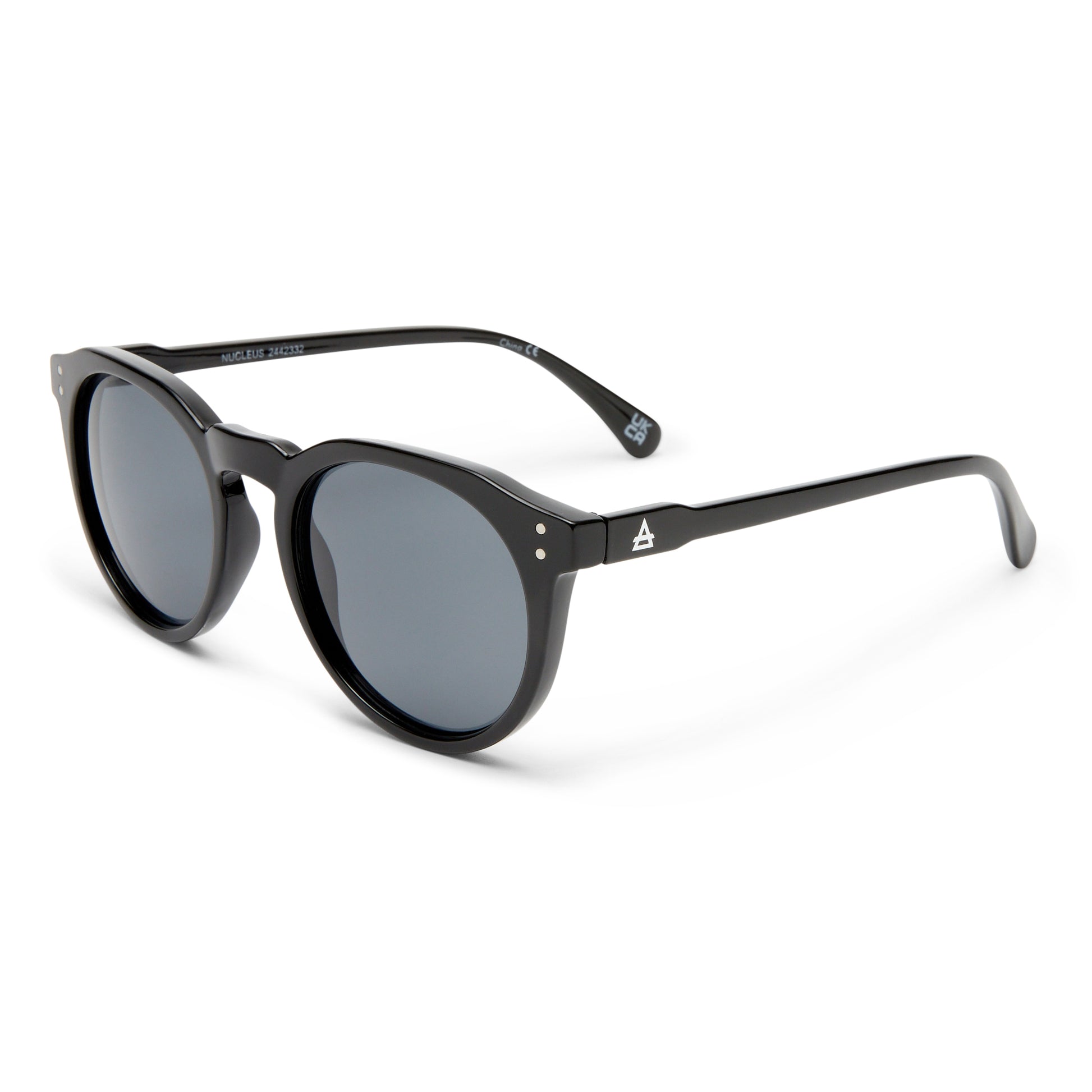 Nucleus Black Uni-Sex Round Sunglasses | Aire