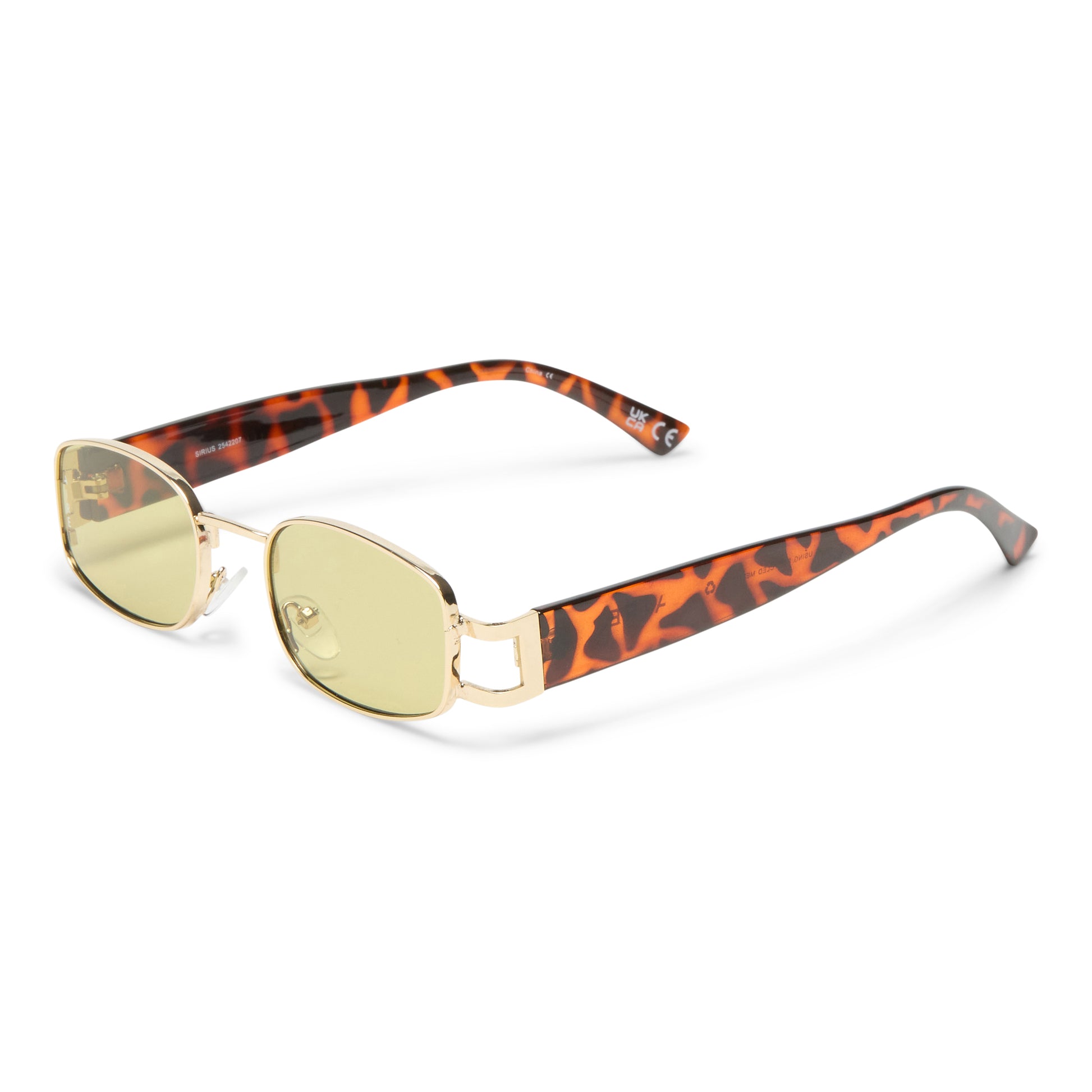 Sirius Gold Uni-Sex Rectangle Sunglasses | Aire