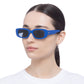 Ceres Matte Cobalt Uni-Sex Rectangle Sunglasses | Aire