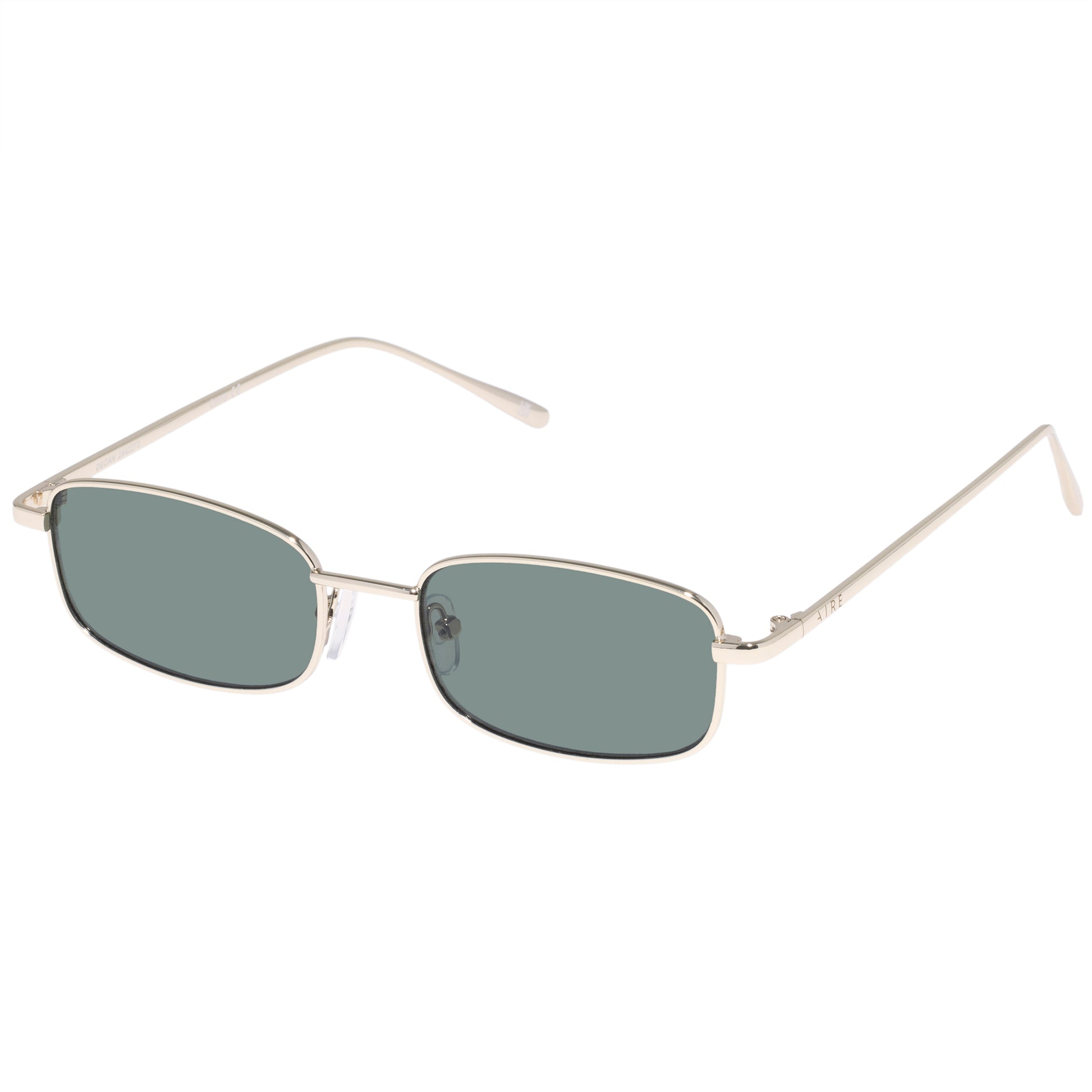 Decan Gold Uni-Sex Rectangle Sunglasses | Aire