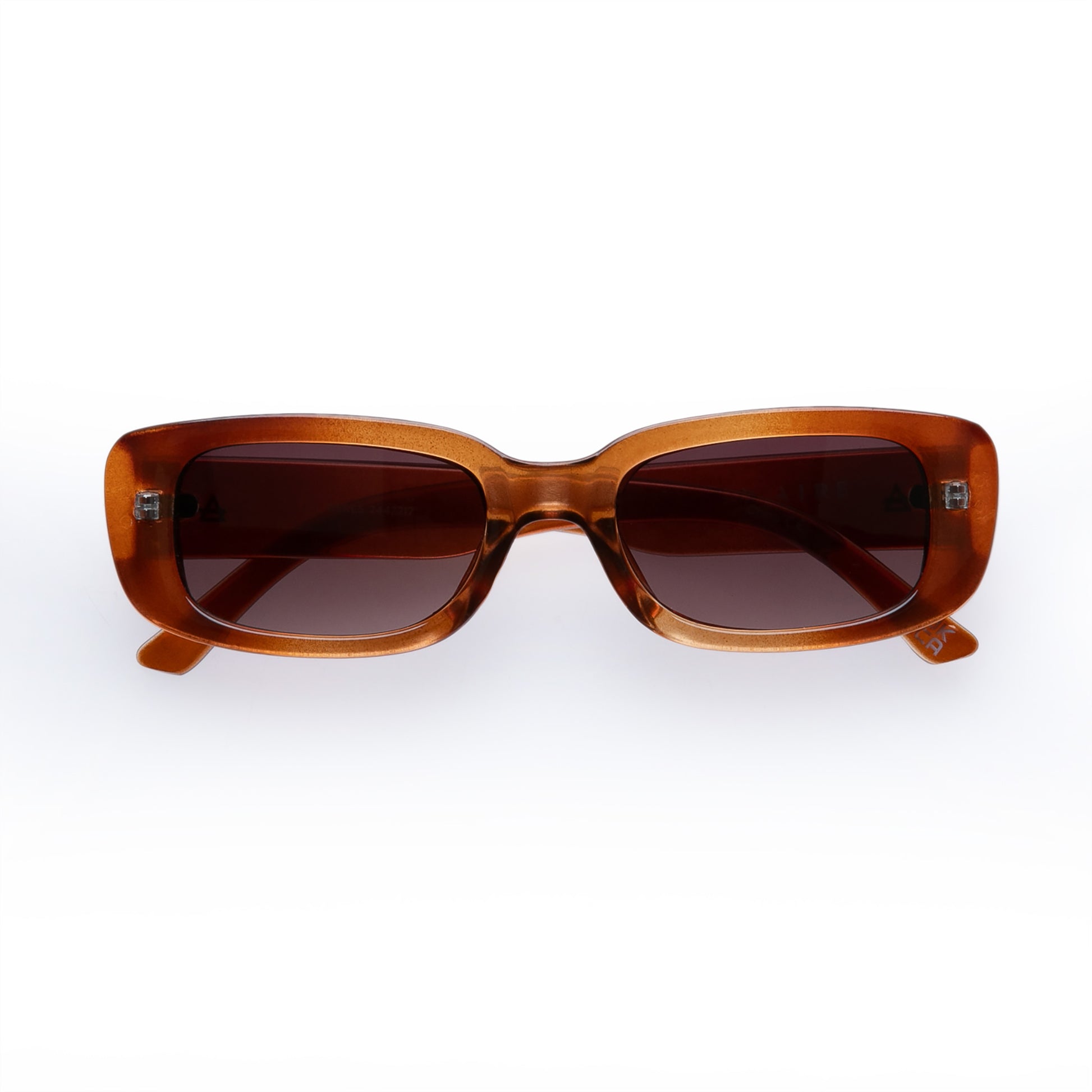 Ceres Pearl Chocolate Uni-Sex Rectangle Sunglasses | Aire