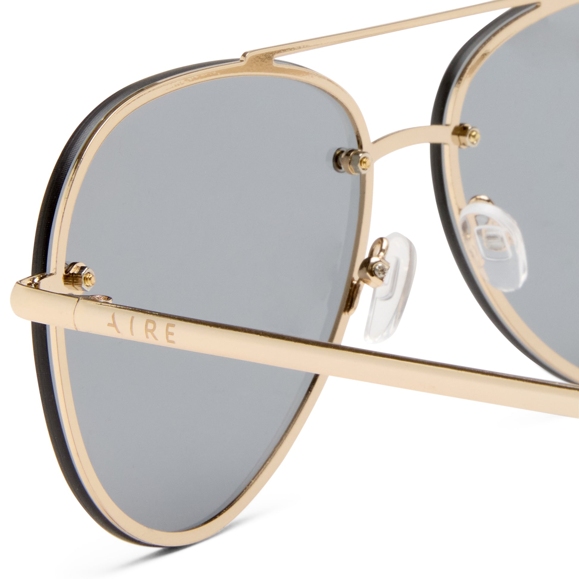 Mirzam Gold Cookie Tort Female Aviator Sunglasses | Aire