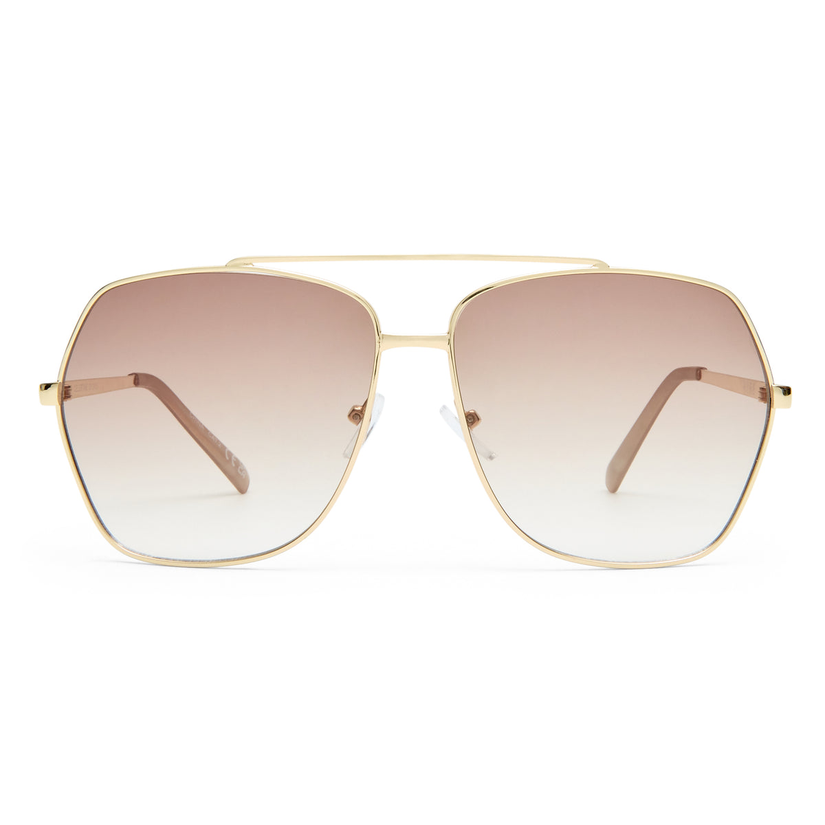Celestine Gold Sand Uni-Sex Aviator Sunglasses | Aire