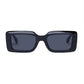 Parallax Black Uni-Sex Rectangle Sunglasses | Aire