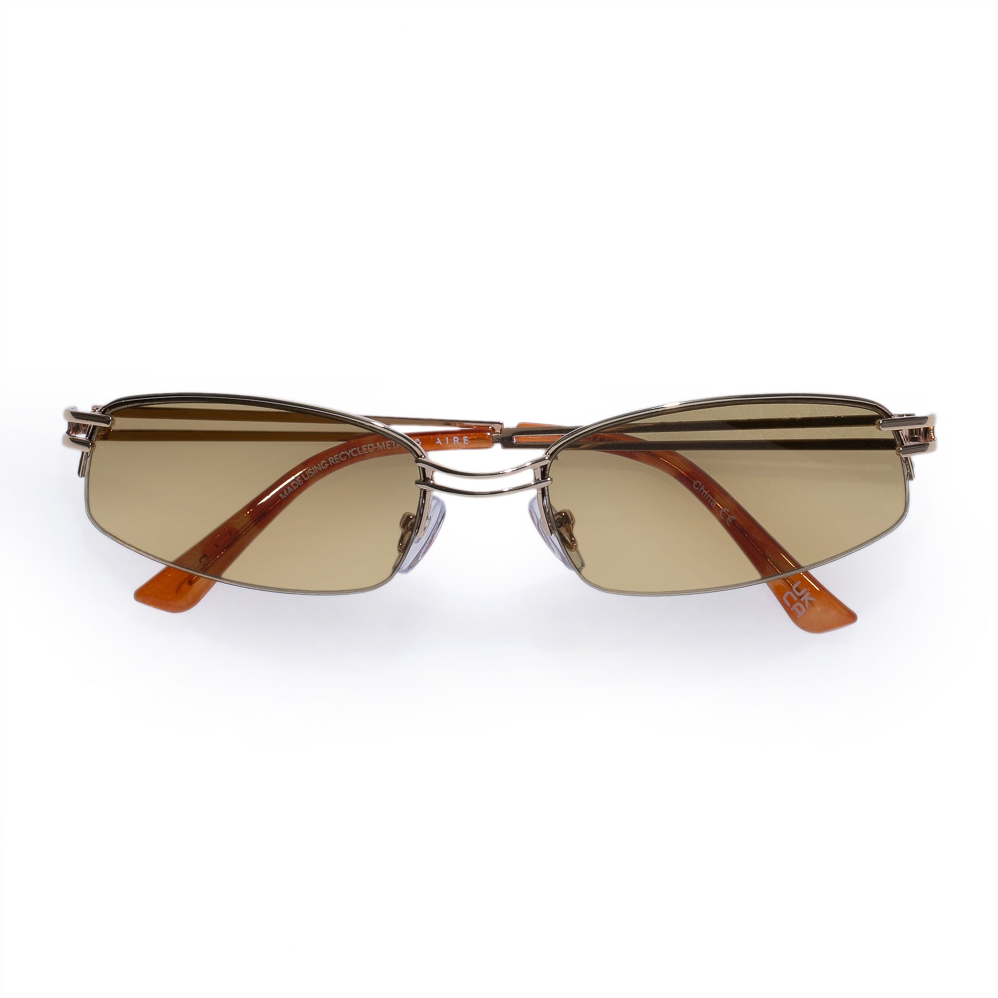 Helix Bright Gold Uni-Sex Wrap Sunglasses | Aire