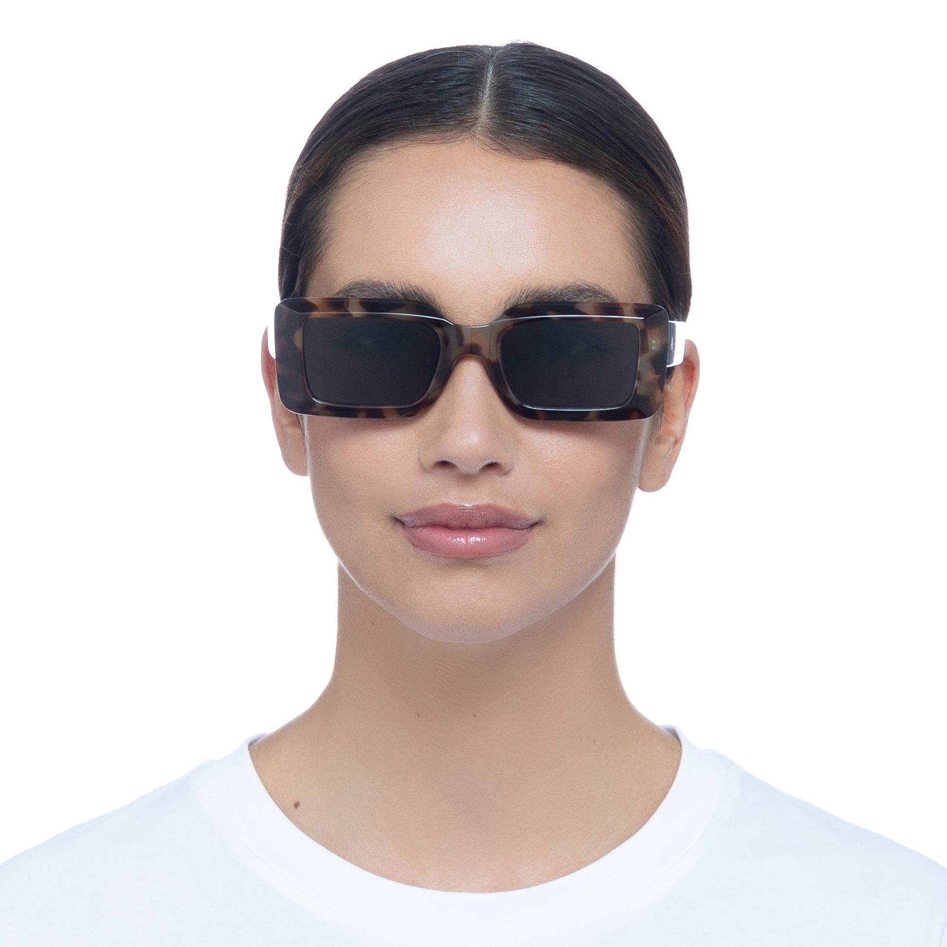 Parallax Dark Tort Uni-Sex Rectangle Sunglasses | Aire