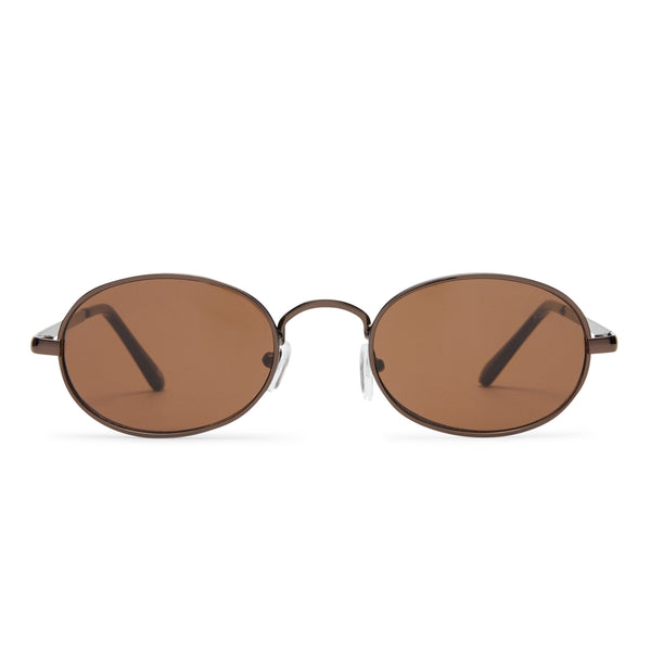 Regulus Chocolate Uni-Sex Oval Sunglasses | Aire – AIRE US