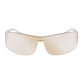 Pegasus Soft Gold White Female Wrap Sunglasses | Aire