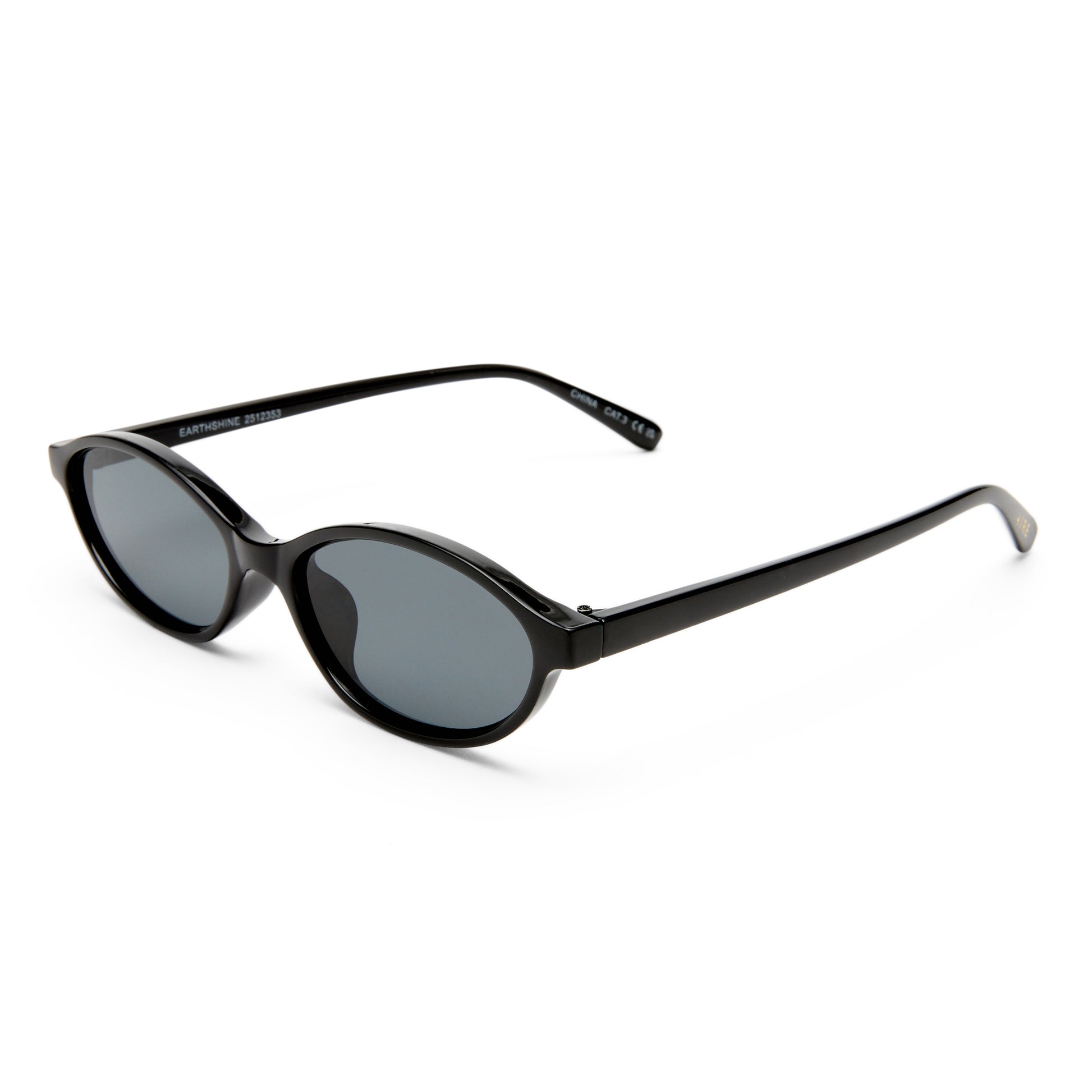 Earthshine Black Female Oval Sunglasses | Aire