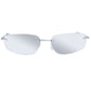 Virgo Silver Uni-Sex Rectangle Sunglasses | Aire