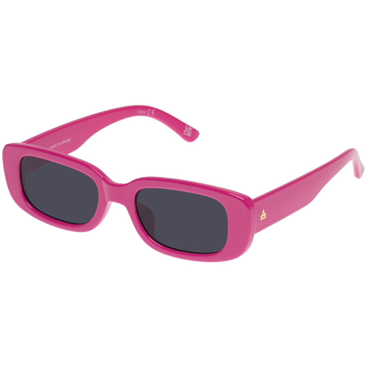 Ceres Fuchsia Female Rectangle Sunglasses | Aire