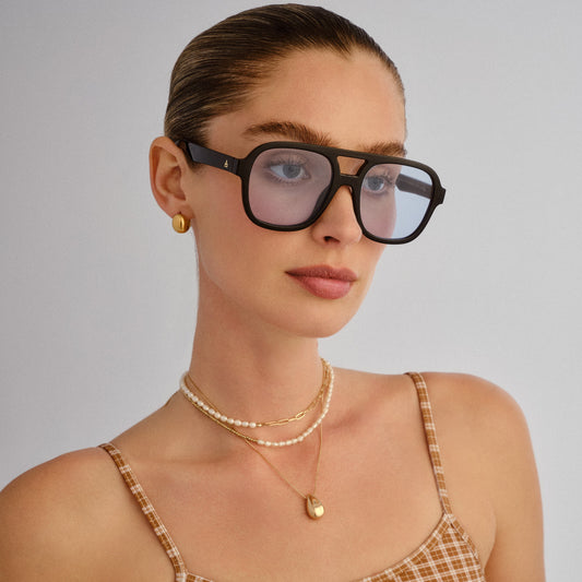 Whirlpool Black Female Aviator Sunglasses | Aire