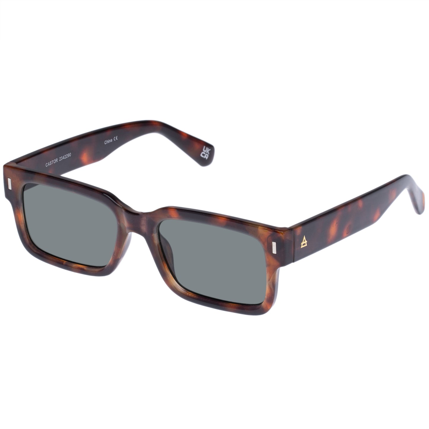 Castor Tort Uni-Sex Rectangle Sunglasses | Aire