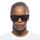 Quasar Black Female Cat-Eye Sunglasses | Aire