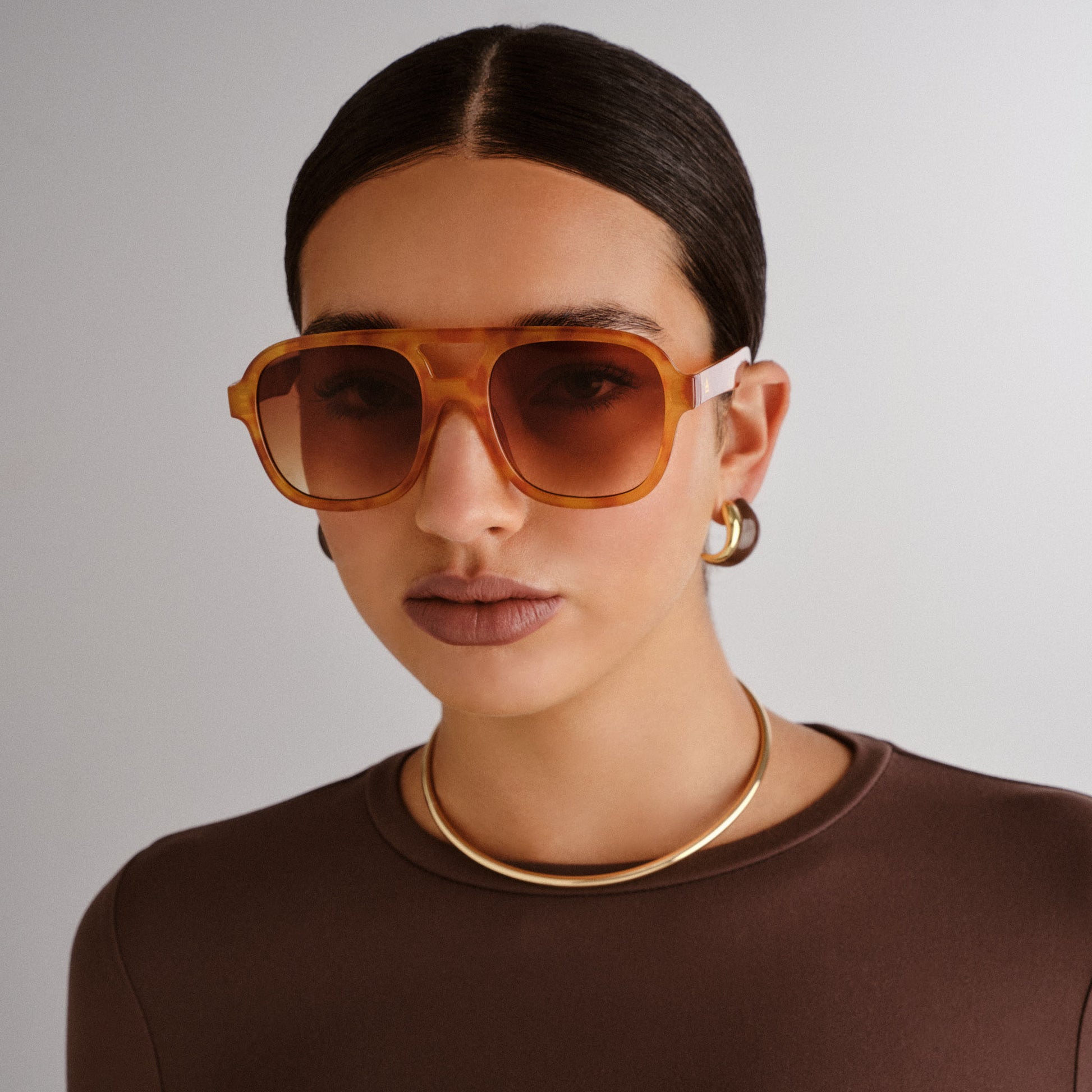 Whirlpool Vintage Tort Uni-Sex Aviator Sunglasses | Aire