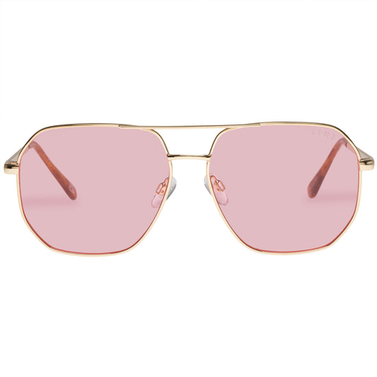 Corvus Bright Gold Uni-Sex Aviator Sunglasses | Aire