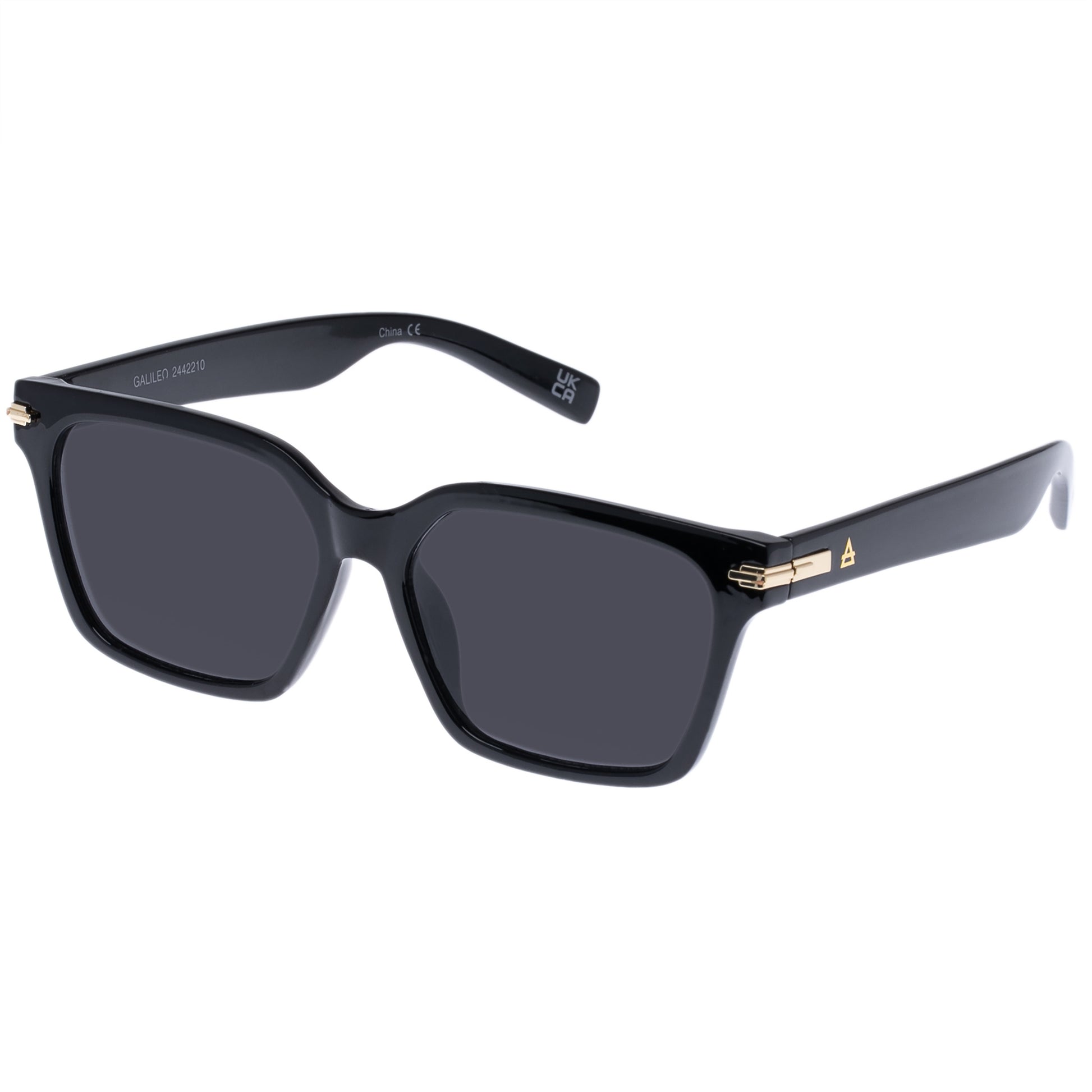 Galileo Black Uni-Sex Square Sunglasses | Aire