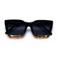 Abstraction Black Tort Female Square Sunglasses | Aire