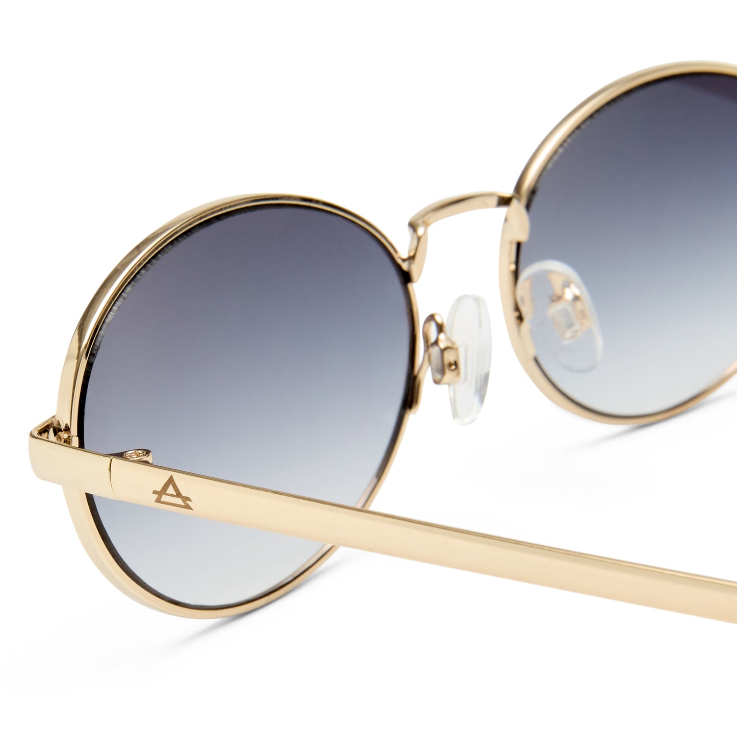 Ephermeris Gold Uni-Sex Oval Sunglasses | Aire