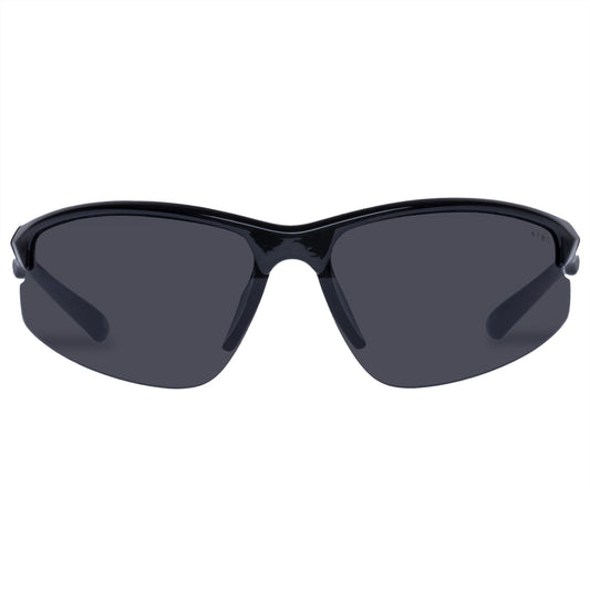 Cetus Black Uni-Sex Shield Sunglasses | Aire