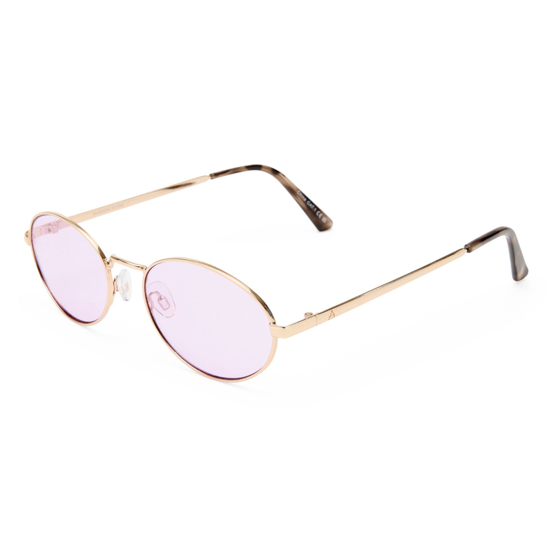 Ephermeris Gold Female Oval Sunglasses | Aire