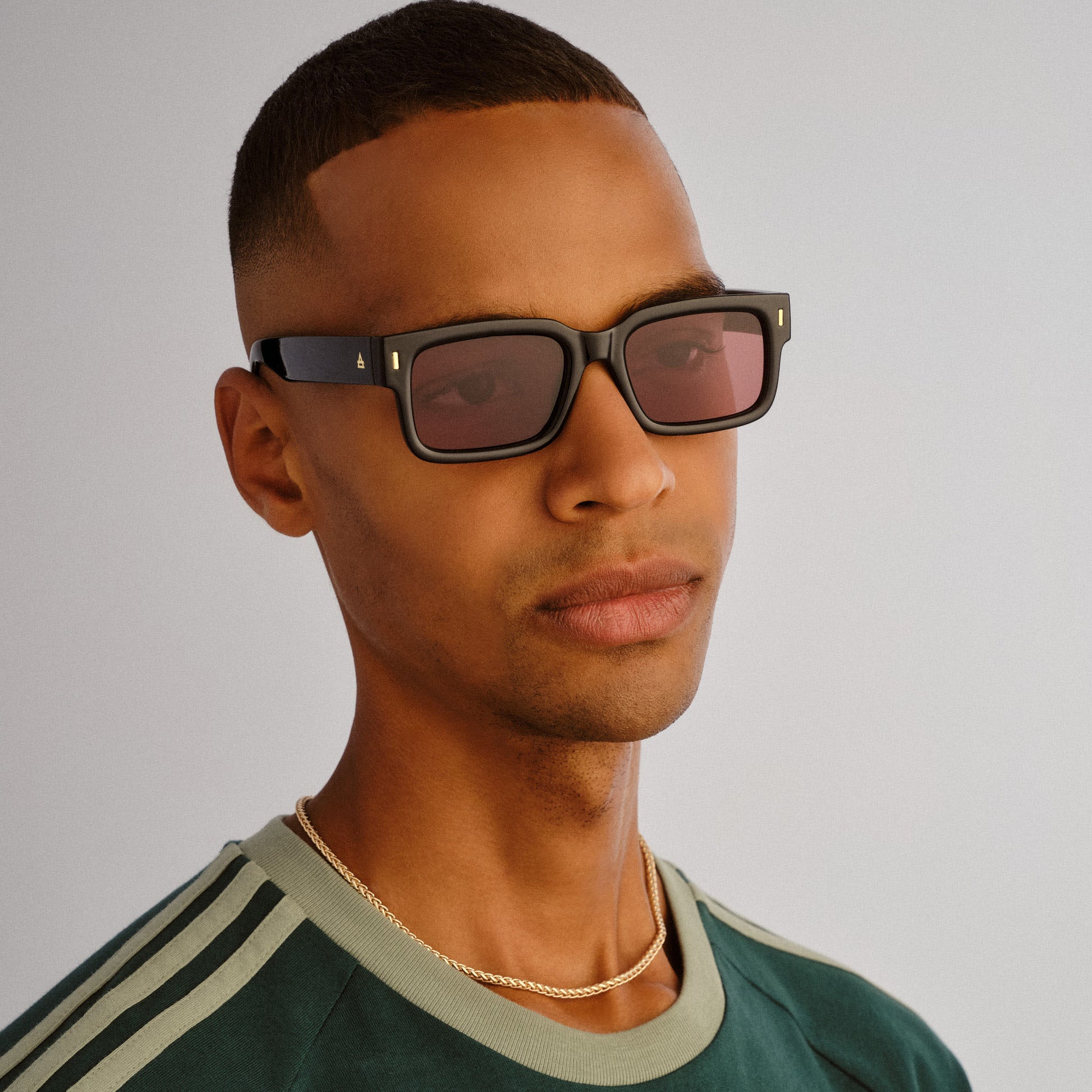 Castor Black Uni-Sex Rectangle Sunglasses | Aire