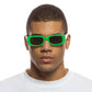 Ceres Spring Green Uni-Sex Rectangle Sunglasses | Aire