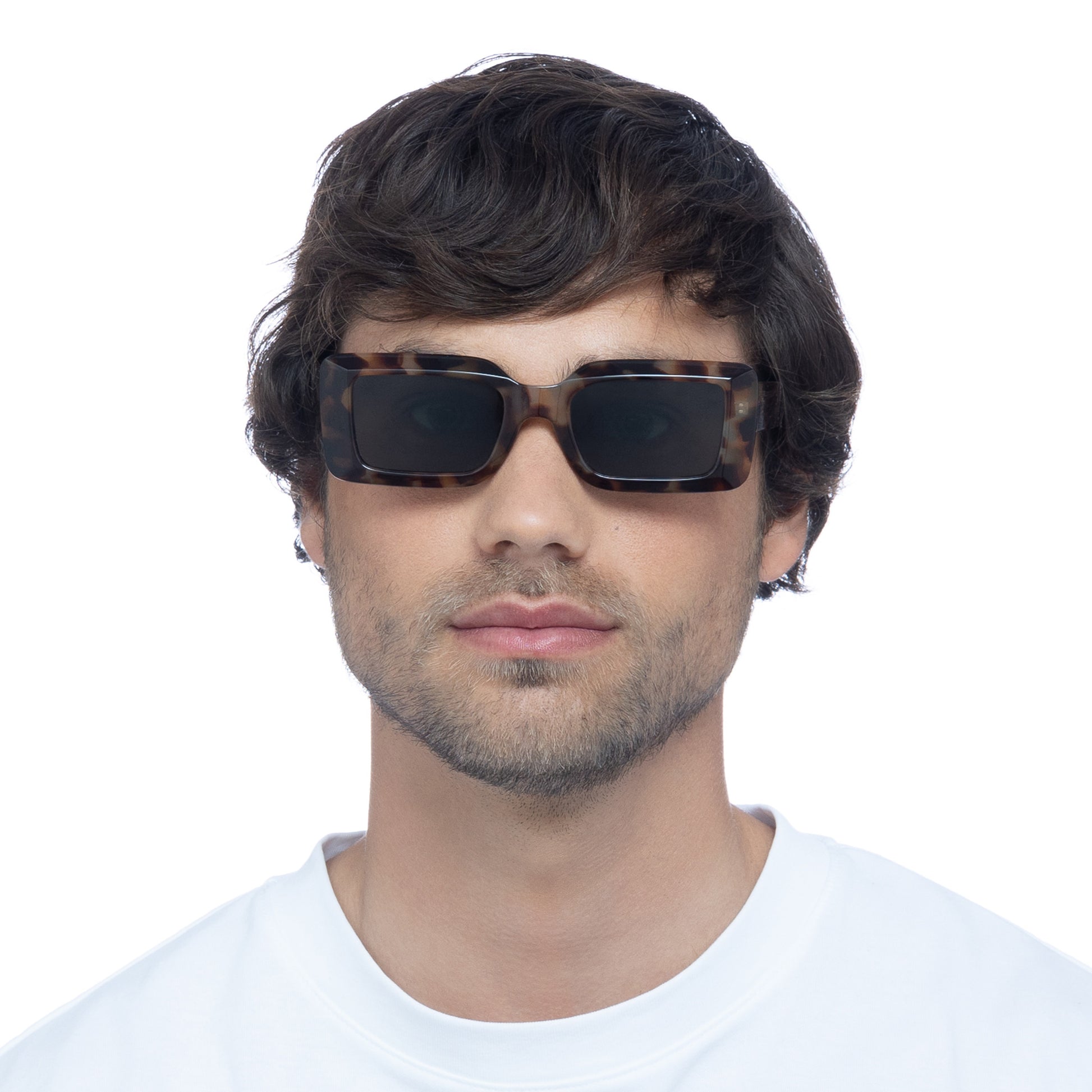 Parallax Dark Tort Uni-Sex Rectangle Sunglasses | Aire