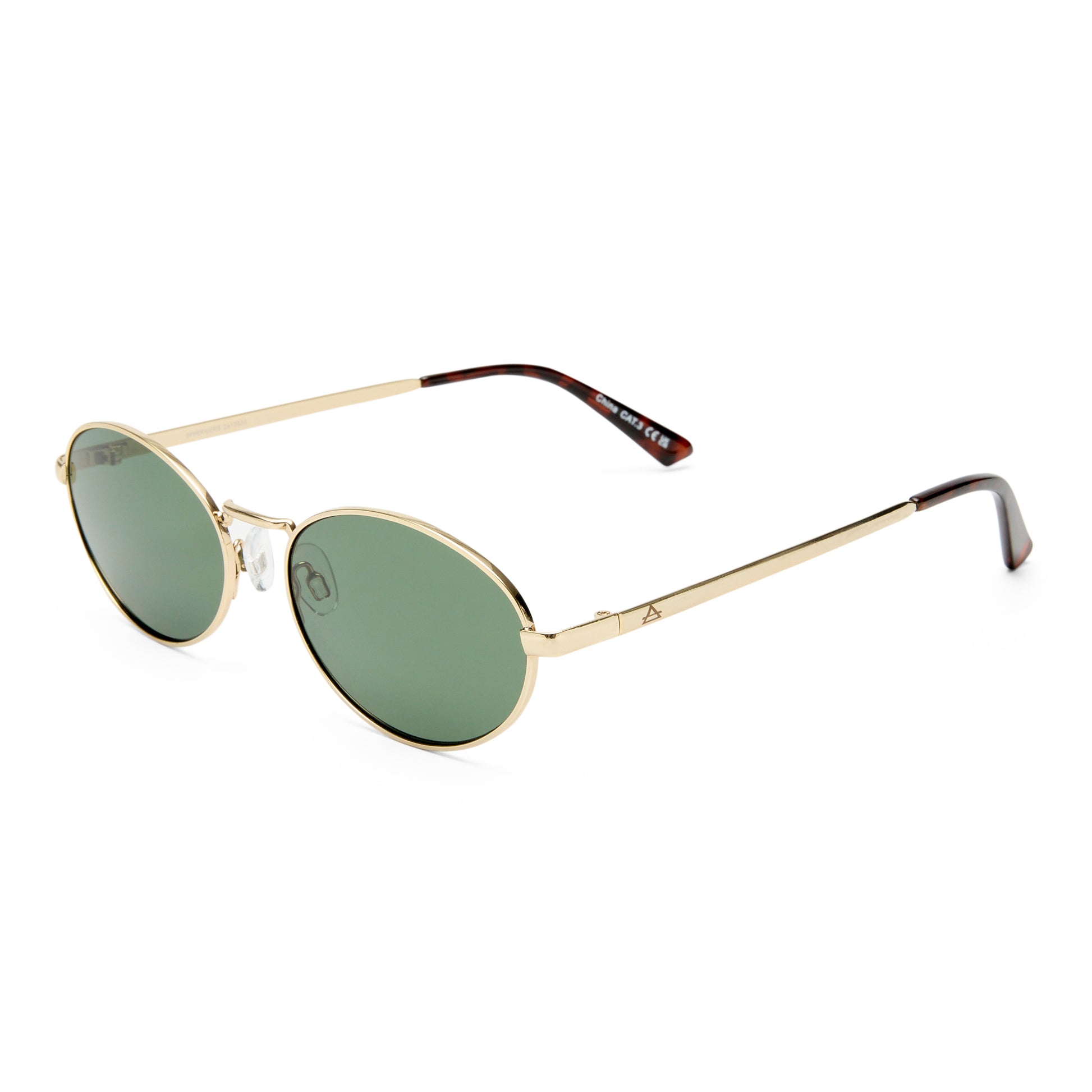 Ephermeris Gold Uni-Sex Oval Sunglasses | Aire