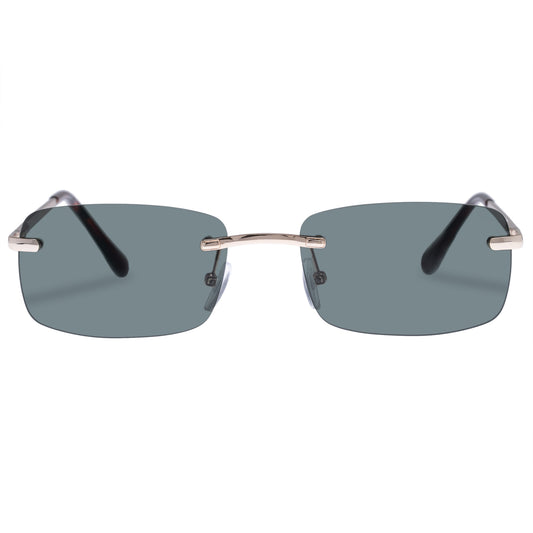 Ursa Gold Uni-Sex Rectangle Sunglasses | Aire