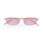 Decan Gold Uni-Sex Rectangle Sunglasses | Aire