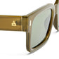 Castor Khaki Uni-Sex Rectangle Sunglasses | Aire