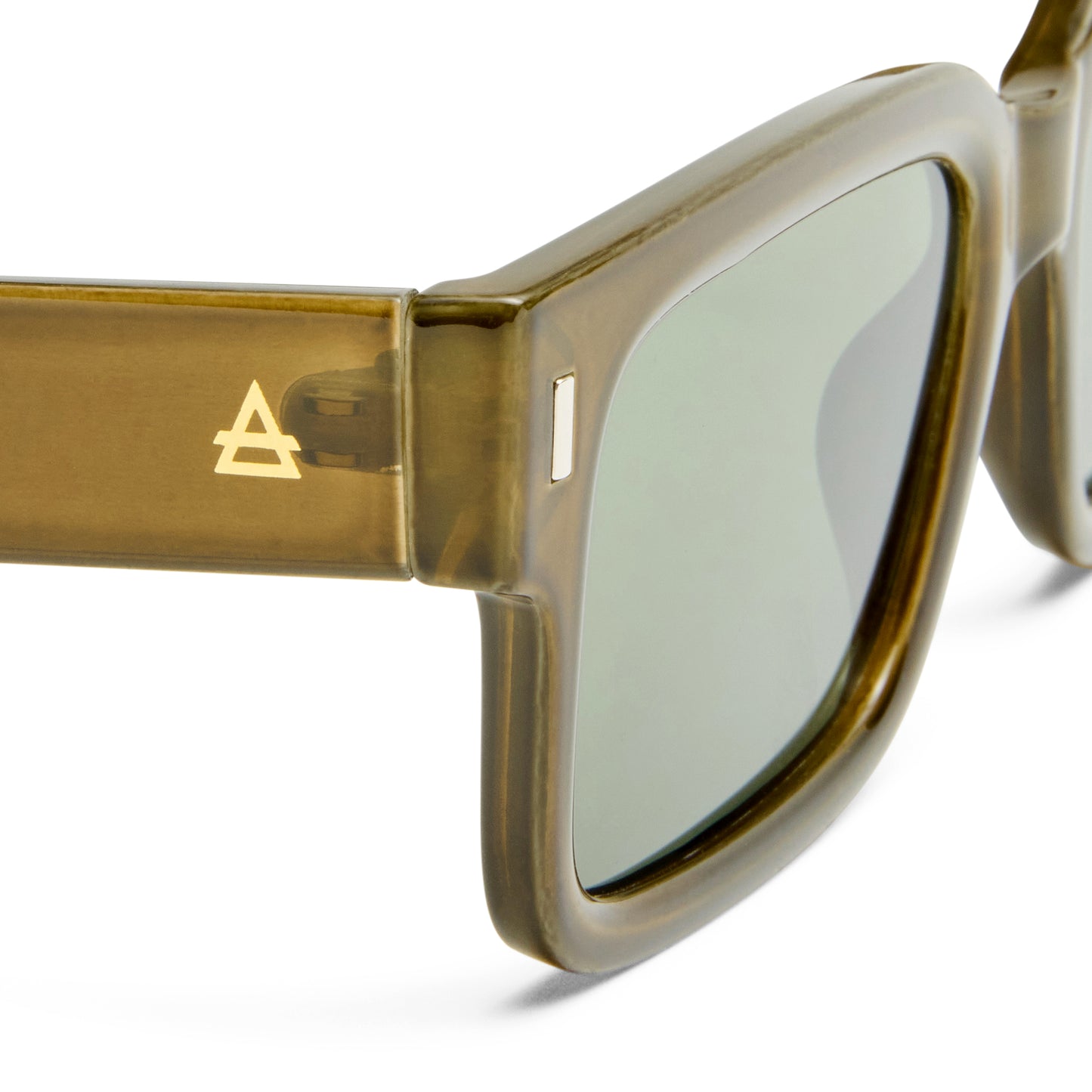 Castor Khaki Uni-Sex Rectangle Sunglasses | Aire