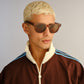 Dorado Hazelnut Marble Uni-Sex Round Sunglasses | Aire