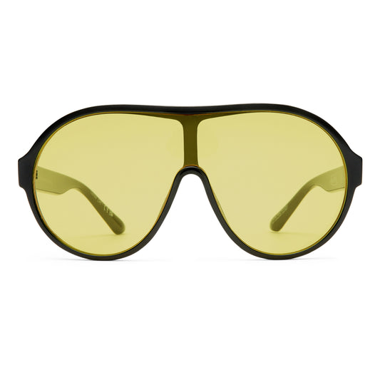 Scandalous Black Uni-Sex Aviator Sunglasses | Aire