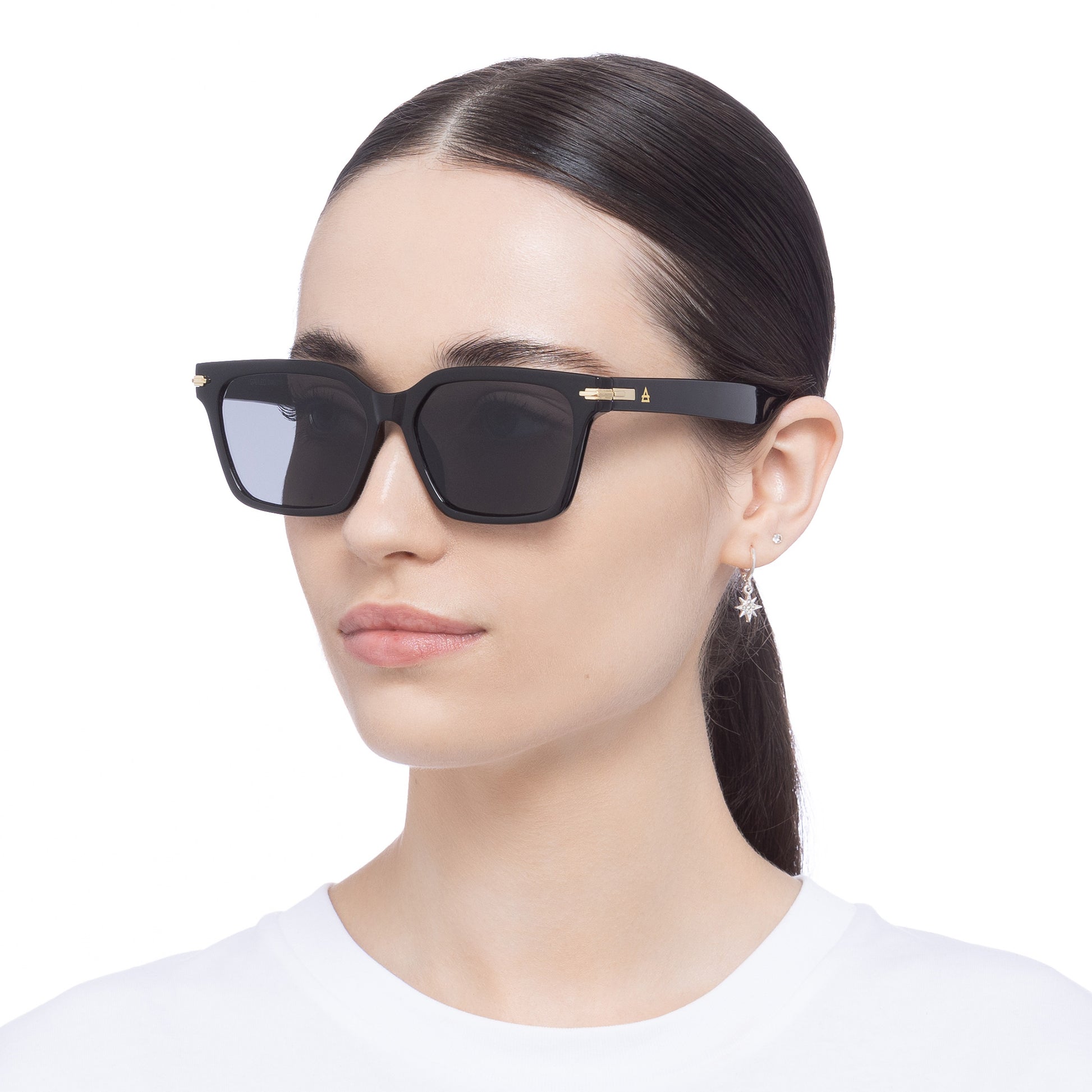 Galileo Black Uni-Sex Square Sunglasses | Aire