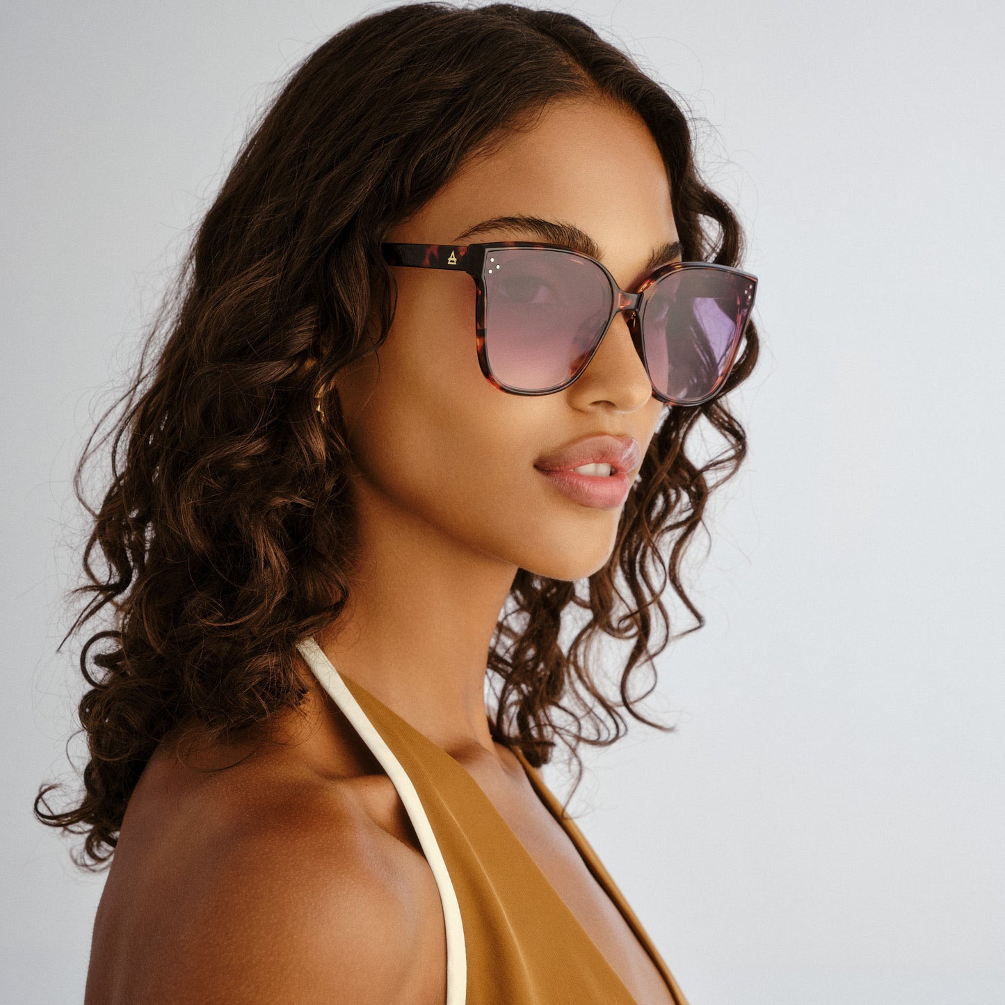 Elementa Amber Tort Female Square Sunglasses | Aire
