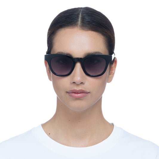 Dorado Black Female Round Sunglasses | Aire